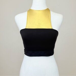 Elisabetta Rogiani Yasu Bra in Metallic Gold and Black Size S